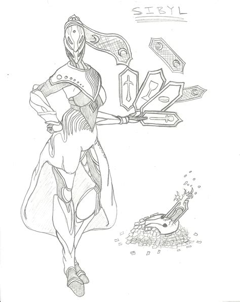 [Warframe Concept] Sibyl, Theme: Tarot User/Fortune .
